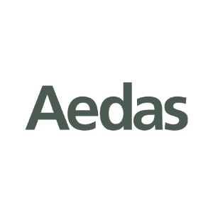 Das Logo von Aedas.