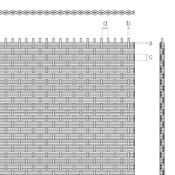 Apollo-1515D編織緊密的建築網格圖。