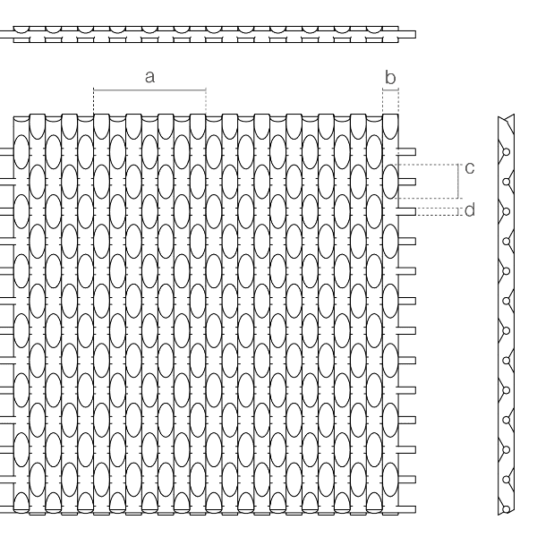 Apollo-2715D-C編織緊密建築網格的圖紙。