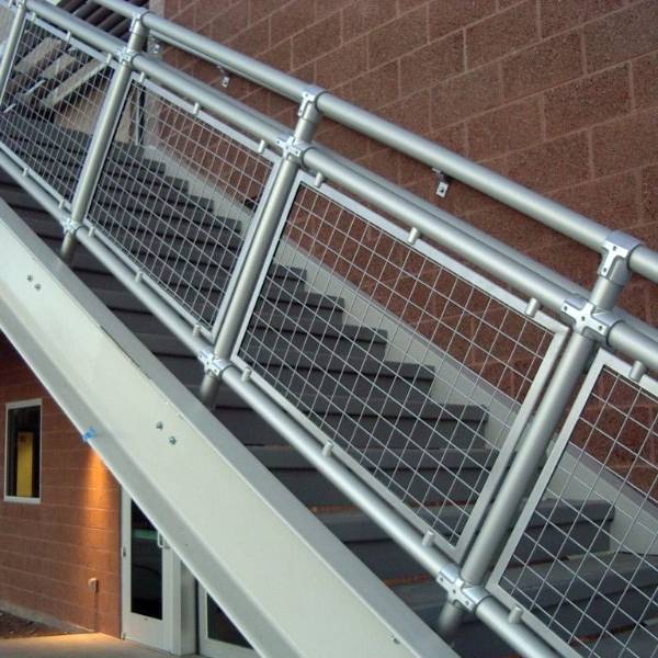 Argger architectural mesh for hospital security handrail
