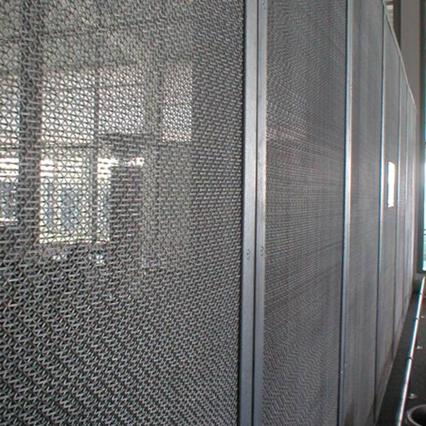 Argger decorative mesh functions as museum partitions.