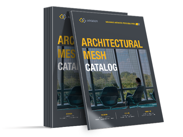 The front cover of Argger Architectural Mesh Catalog