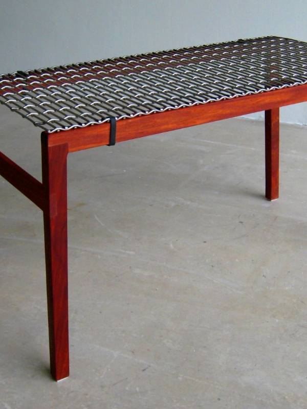 Desk made of Argger decorative mesh