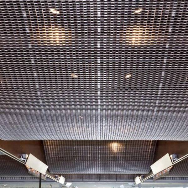 鉑格建築網格用作博物館天花板。