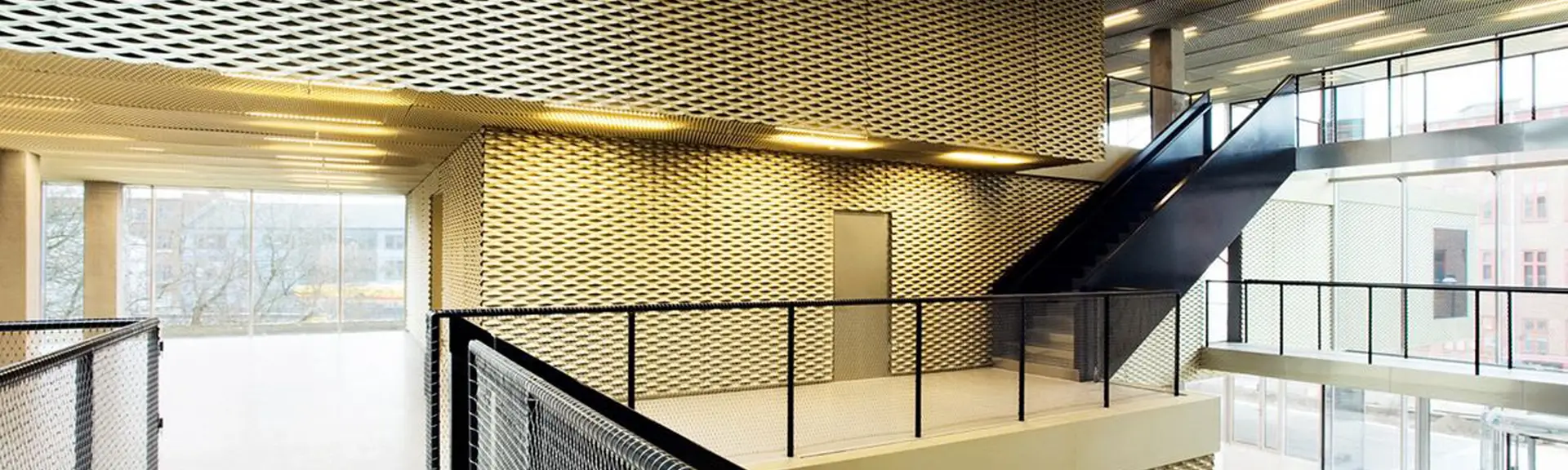 Theater wall covered with Argger decorative mesh