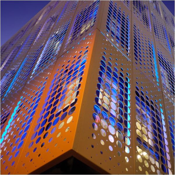 The perforated plates of Argger is used as facades of building. 