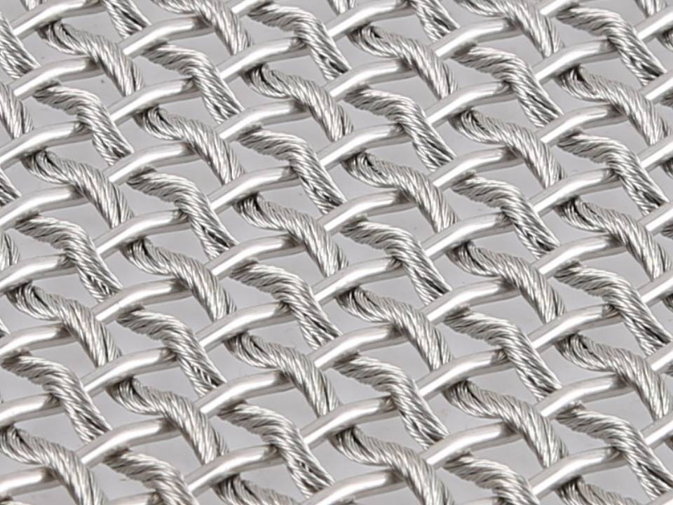 A detailed view of Ag weave spacing Athena-2028D