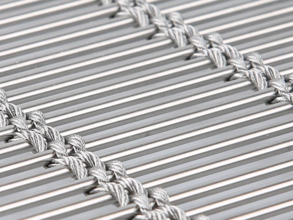 A detailed view of Ag weave spacing Athena-3030D