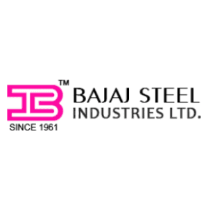The logo of BAJAJ Steel.