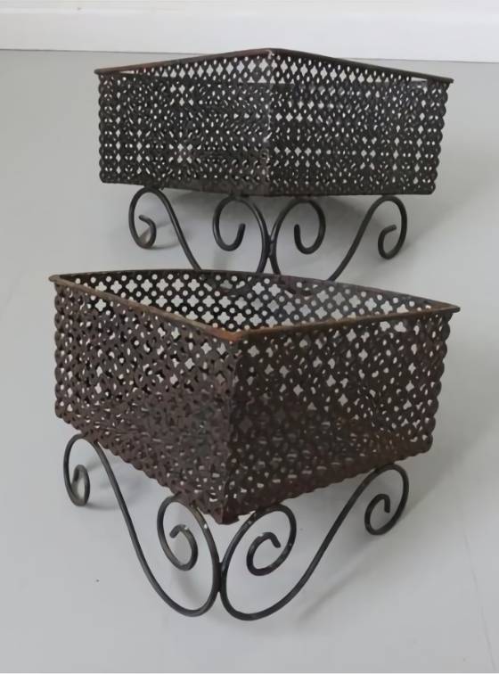 Clover perforated metal is used as hangings.