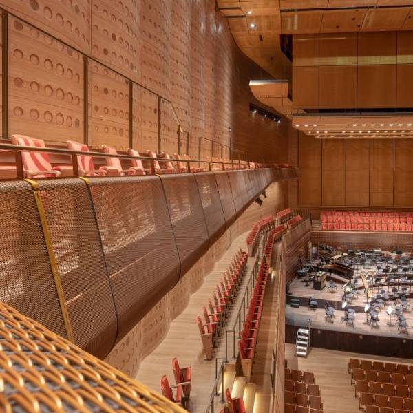 Dekoratives Netz für Konzertsaal barriere
