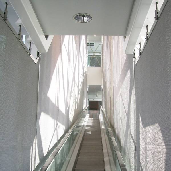 Argger decorative mesh for hospital escalator barrier