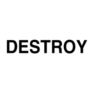 The logo of Destroy.