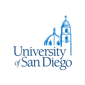 The logo of University of San Diego.